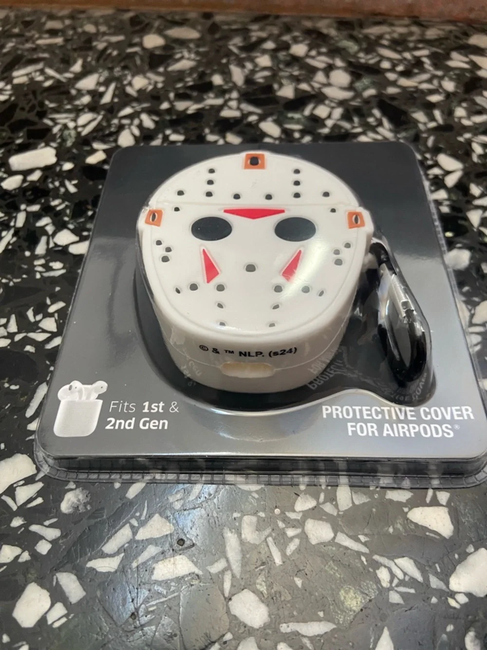 Bioworld Friday the 13th White & Red Jason Mask AirPods Case